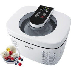 Steba IC 110 Ice Cream Maker, Fully Automatic and Self-Cooling Peltier Element, Ready to Use without Pre-Cooling, 180 Minute Timer, 1.2 L Ice Container and 1.1 L Yoghurt Container, Automatic Cooling