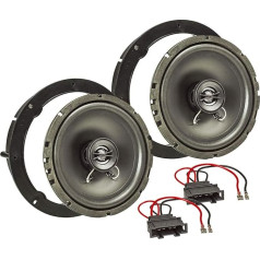 Tomzz Audio 4057-006 Skaļruņu uzstādīšanas komplekts, kas saderīgs ar VW Golf 4 5 6 7 Polo Passat Up Amarok Jetta Lupo EOS 165 mm koaksiālā sistēma TA16.5-Pro