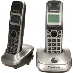 Телефон kx-tg2512 dect/grey/duo