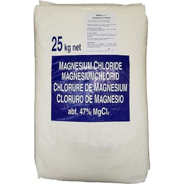 ‎Rekosan Rekosan ® Magnija hlorīds 47% MgCl2 Nāves jūras pārslas 25 kg