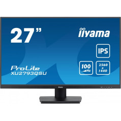 27 collu monitori prolite xu2793qsu-b6 ips,qhd,100hz,hdmi,dp,2x2w,2xusb(3.2), freesync