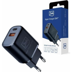 20w 1xusb-c +usb-a pd qc tinklo įkroviklis be kabelio juodas