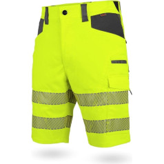 WÜRTH MODYF Hi-Vis darba bikses neona krāsā EN 20471 1 - Profesionālas darba bikses vīriešiem - Hi-Vis bikses ar atstarotājiem - 40-66 izmēri dzeltenā krāsā un citās krāsās