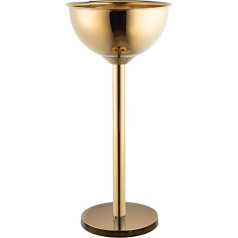 Morleos Champagne Cooler Round 38.8 x 83 cm Stand Gold Stainless Steel Bottle Cooler Wine Cooler Champagne Cooler Drinks Cooler Beer Cooler Ice Bucket Catering Bar Accessories