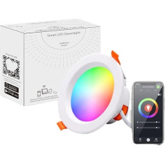 ALcorY Tuya Tuya Bluetooth Smart Downlight RGBCW Vollfarbdimmung Sprach-/APP-Steuerung RGBCCT 85-26 (Krāsa : 16W -6 collu downlight)