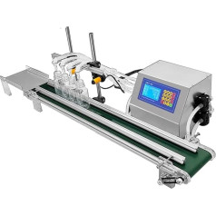 CAYUND Automātiskā flūmmašīna Membranpumpe Kleine Flüssigkeit Vier Köpfe Mit Förderband Ölfüller 4 * 3000ml/kopf Csy-4h3200 (izmērs: 220V)