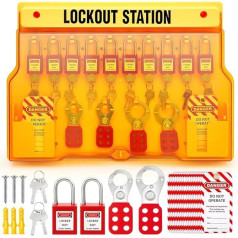 QUR Lockout-Tagout-Kits, Lockout-Tagout-Station mit -Geräten für Industrie, Elektrizität, Maschinen