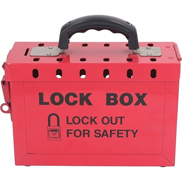 FLEXMAN Lockout Tagout Box, портативный защитный ящик с 13 калибрами и 1 замком LOTO, а также откидной крышкой и защелкой для группы OSHA Compliance