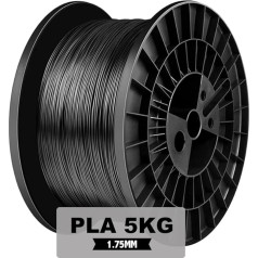 Topzeal 3D printera filaments melns PLA 1,75 mm filaments 5 kg