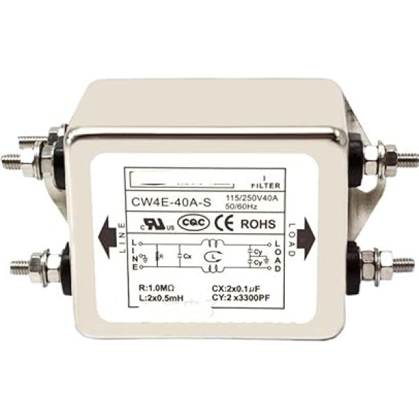 Leistungsreinigungs-Entstörfilter CW4E-30A/40A-S einphasiger Wechselstrom 220 V (CW4E -40A -S)