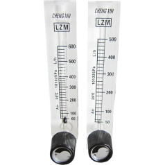 100 160 250 250 300 300 400 500 500 1000 LPM LZM-9T Luftdurchflussmesser Rotameter mit Steuerventil und 8 mm Steckkupplung (30-300 LPH)