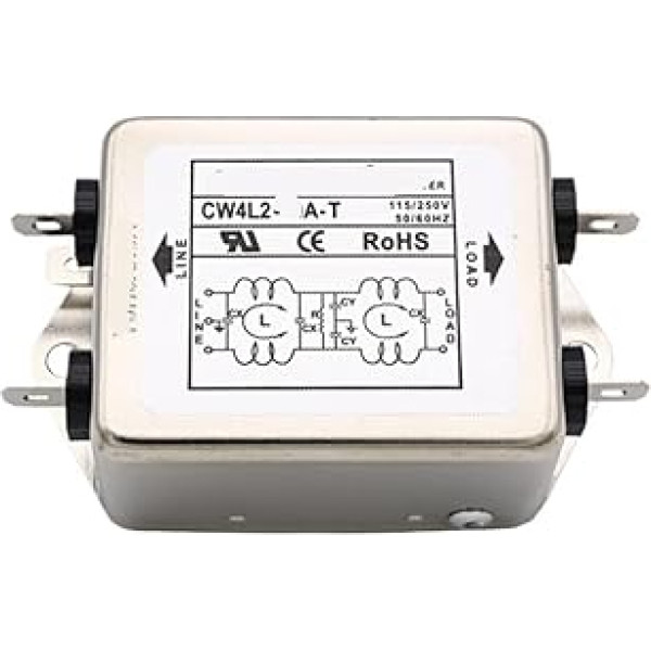 CW4L2-3A/6A/10A/20A-T Plug-in-Schnittstelle, einphasiger 220-V-Anti-Interferenz-Netzteilfilter (CW4L2-3A -T iebūvējamais interfeiss)