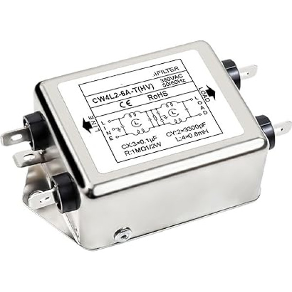 CW4L2-6A/10A/20A-T(HV) zweistufiger Hochspannungs-380VAC-Schweißchip-Einphasen-Leistungsfilter(CW4L2-6A-T HV)