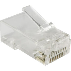 -caur rj45 utp cat.6 savienotājs (100 gab.)