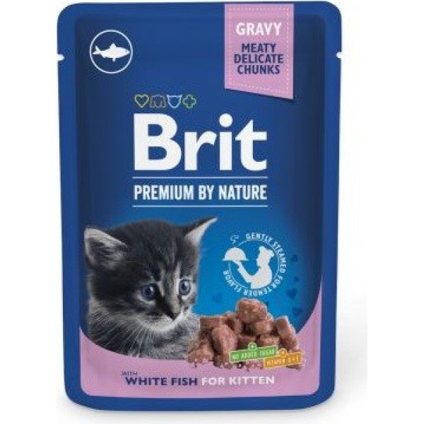 premium by nature kitten baltās zivis - mitrā kaķu barība - 100 g