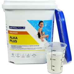 Astralpool Alka Plus 6 kg | Stabilizē pH vērtību zemas sārmainības dēļ | Novērš pH svārstības | Uzlabo ūdens līdzsvaru un peldēšanās komfortu