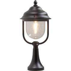 Konstsmide Parma 7224-750 Base Light Platums 24 cm Dziļums 24 cm Augstums 54 cm 1x 75 W IP43 Krāsots alumīnijs matēts melns