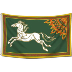 Flylong LOTR Rohan karogs 3x5ft Horse Banner koledžas kopmītņu dekori spilgtas krāsas