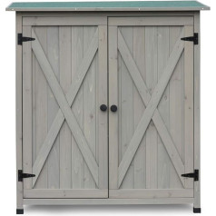 Habau Flora Garden Cabinet, Grey