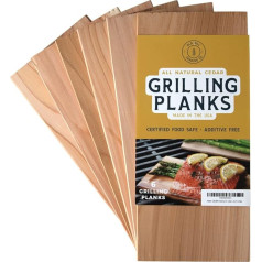 Old Mill Trading Co. Ciedra grīdas laša un citu produktu grilēšanai 5x11 (6 iepakojumi)