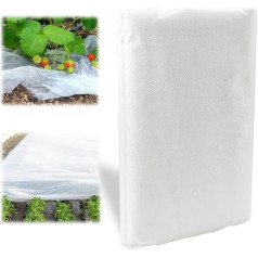 ADERTOS Gartenvlies 40gsm 2m x 5m Pflanzenvlies Frostschutzabdeckung Vliesstoff Gartenbauvlies Strapazierfähige Pflanzendecken Frostschutztuch für Winter Pflanze Vogel Insektenschutz Weiß