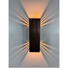 SpiceLED ShineLED Copper Edition sienas lampa ar slēdzi - netiešais apgaismojums ar ēnu efektu - dimmējama augšup un lejup vērsta sienas lampa - 14 W - silti balta gaismas krāsa