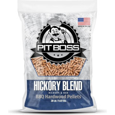 Pit Boss BBQ cietkoksnes granulas Hickory Mix 9kg bez piedevām