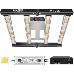 wolezek WK2400 светодиодная лампа полного спектра с диодами Sam-sung, 240 Вт регулируемая лампа для растений с функцией 
