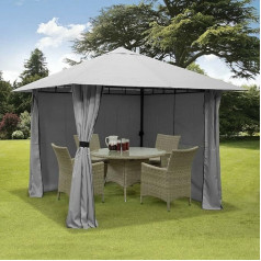 3m x 3m Gazebo Marquee Marquee Heavy Duty with Side Curtains