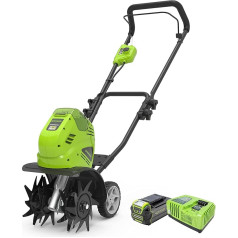 Greenworks Tools G40TL + 01-000002927207 G40B5 akumulatori, 40 V, zaļš, pelēks, melns + akumulatora ātrais lādētājs G40UC4