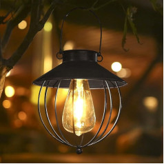 LogtBleem Solarlampen für Außen, Solar Wandleuchte, LED Vintage Leuchte, IP65 Wasserdichte Gartenleuchte für den Außenbereich, ideal für Veranda, Terrasse,Garten Draußen Gartendeko