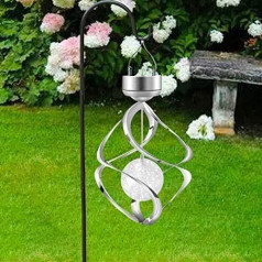 Cuzile solar betrieben Licht 7 Farben wechseln Wind Spining Windlicht LED Farbwechsel Hängeleuchte für Party Garten Innenhof Landschaft Pathway Dekoration