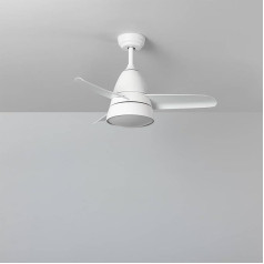 TECHBREY LED griestu ventilators Industrial White 91 cm līdzstrāvas motors ar regulējamu līdzstrāvas dzinēju (karsts neitrāls auksts)