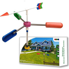 Nightbreeze Wetterfahne für Gartendekoration, Windrichtungsanzeige, groß, wetterbeständig, 99,1 cm Durchmesser