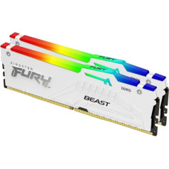 Память ddr5 fury beast rgb 32gb(2*16gb)/5600 cl36 белый