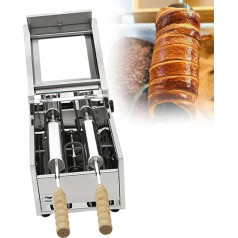 Maschine Zur Herstellung von Kaminbrötchen, Kommerzieller Eiskrustenbereiter Mit 2 Backrollen, Temperaturbereich Von 50 ° C ~ 300 ° C, Runder Hohlkamin Brotbackofen