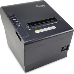 Equip 351003 80 mm termiskais POS kvīšu printeris ar automātisko griezēju, USB/Ethernet/Seriālais/Kases atvilktnes savienojums