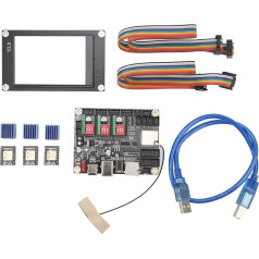 Galddatora graviera pamatplates komplekts 3D printera vadības plates komplekts Engravera pamatplates komplekts ar 3,5 collu skārienjūtīgo ekrānu MKSDLC32 12-24VDC 12-24VDC