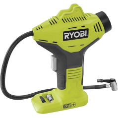 RYOBI 18 V ONE+ bezvada rokas kompresors R18PI-0 (maksimālais spiediens 10,3 bāri, 50 cm saspiestā gaisa šļūtene, bez akumulatora un lādētāja)