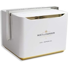 Moet & Chandon Ice Imperial Festival Cooler Gift Set with Ice Box, 2 Champagne Bottles and 6 Glasses (White) - Limited Edition (2 x 0.75 L)