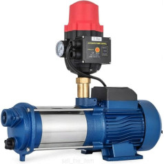 4000L/H 2850rpm nerūsējošā tērauda dārza sūknis Ūdens sūknis 2200W centrbēdzes sūknis Iekšzemes ūdens sūknis ar regulējamu spiediena slēdzi, sausās darbības aizsardzība