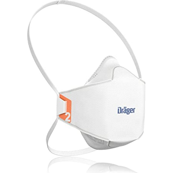 Dräger X-plore 1920 putekļu maska S un M/L izmērs, 20 gabalu iepakojumā FFP2 Respiratoru maskas S izmērs, 20 gabalu iepakojumā