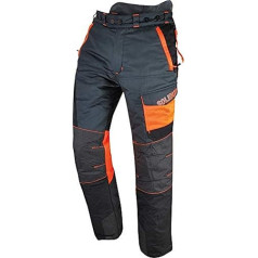 Solidur COPA7PGR - Comfy Typ A Klasse 1 Kettensägenhose - Version mit verlängerten Beinen - (+7Cm) - Außergewöhnlicher Komfort und Schutz - Größe XL - Grau