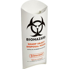 bel-art Produkti 132340000 Kartona kartona Biohazard Sharp Objekt Sicherheit Tasche mit Verriegelung Top Klappe, 33 cm Länge x 5 1/5,1 cm Breite x 10 mil Dick (200 Stück)