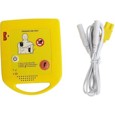 4 x Mini AED treneris XFT-D0009 Mācību ierīce Mācību ierīce Pirmās palīdzības vilkšanas mašīna ar elektrodu spilventiņiem Pieaugušo bērnu spilventiņi Reāls studentu mācību rīks Angļu valoda Skaļi balss pamudinājumi