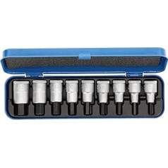 GEDORE Bit-Satz, Schraubendreher-Einsatz-Set für Innensechskantschrauben, 9-tlg, Schraubenzieher-Bits, Werkzeug, IN 19 PM