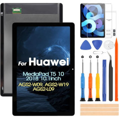 LCD ekrāns priekš Huawei MediaPad T5 10 AGS2-L09 AGS2-W09 AGS2-L03 AGS2-W19 10.1 collu LCD displeja rezerves skārienjūtīgais ekrāns Digitazer montāža ar instrumentiem