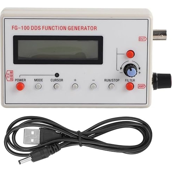 Signālu ģenerators DC3.5-10V Funkciju ģenerators FG-100 DDS funkciju ģenerators USB viļņu formas funkciju ģenerators Frekvences ģenerators 1 Hz 500 K funkciju ģenerators Signālu ģenerators DDSHz sinusa ģenerators