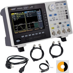 OWON 2 kanalų 30 MHz funkcijų generatorius XDG2030, 14 bitų vertikalioji skiriamoji geba, 500 MSa/s mėginių dažnis, signalų generatorius su 7 colių TFT LCD ekranu, bangų formų generatorius