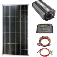 solartronics komplekts 1 x 130 W saules moduļu komplekts 600 W uzlādes kontrolieris Stand-Alone fotoelementu enerģijas sistēma